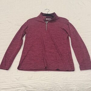 Fringe Studio Burgundy Quarter-Zip Pullover
